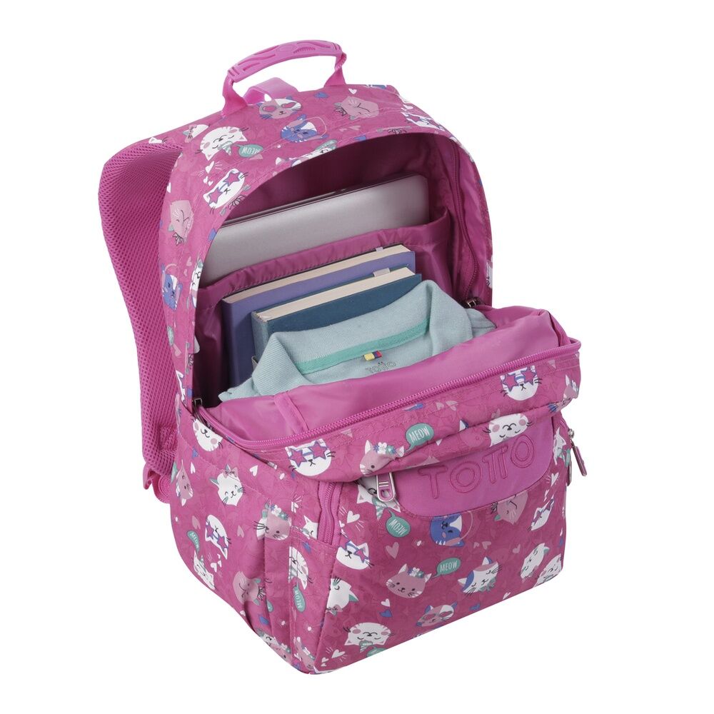 Imagen 6 - Mochila Fiesta Gatitos Acuareles 44Cm