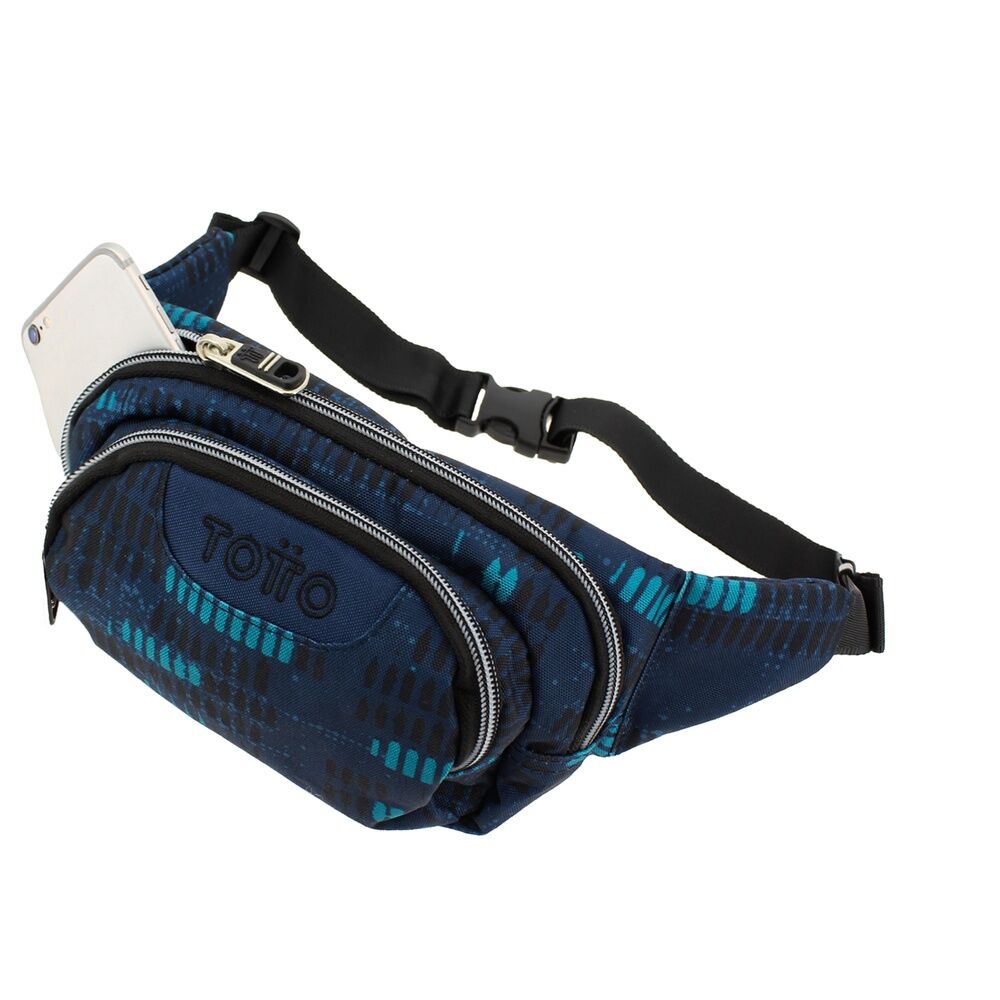 Imagen 2 - Riñonera Azul Jasperado Gancho