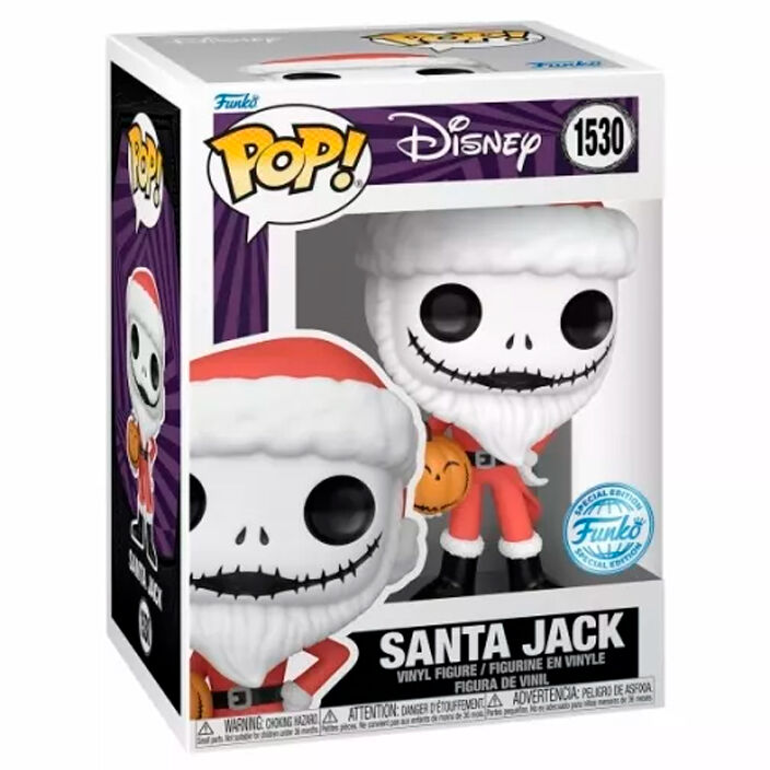 Imagen 2 de Figura Pop Disney Pesadilla Antes De Navidad Santa Jack Exclusive
