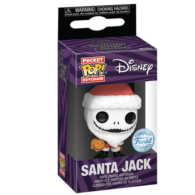 Imagen de Llavero Pocket Pop Disney Pesadilla Antes De Navidad Santa Jack Exclusive parte de nuestra colección en Espadas y más, sitio oficial.
