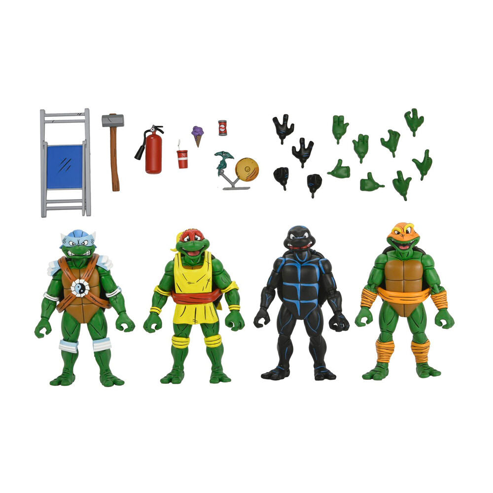 Imagen 2 - Blister 4 Figuras Tortugas Ninja Stump Wrestling Teenage Mutant Ninja Tortugas Ninja 18Cm