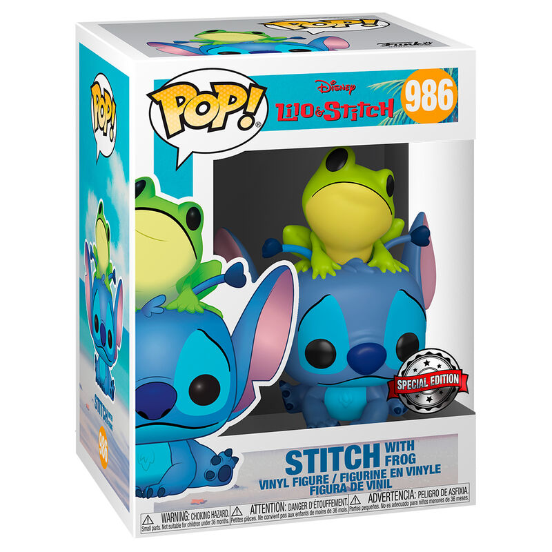 Imagen 1 de Figura Pop Disney Lilo & Stitch - Stitch With Frog Exclusive