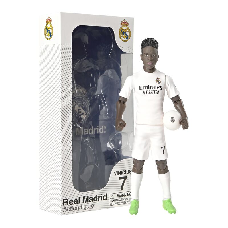 Imagen de Figura Action Vinicius Real Madrid 20Cm parte de nuestra colección en Espadas y más, sitio oficial.