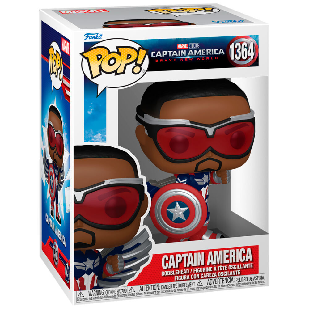 Imagen 1 - Figura Pop Marvel Capitan America Brave New World Capitan America