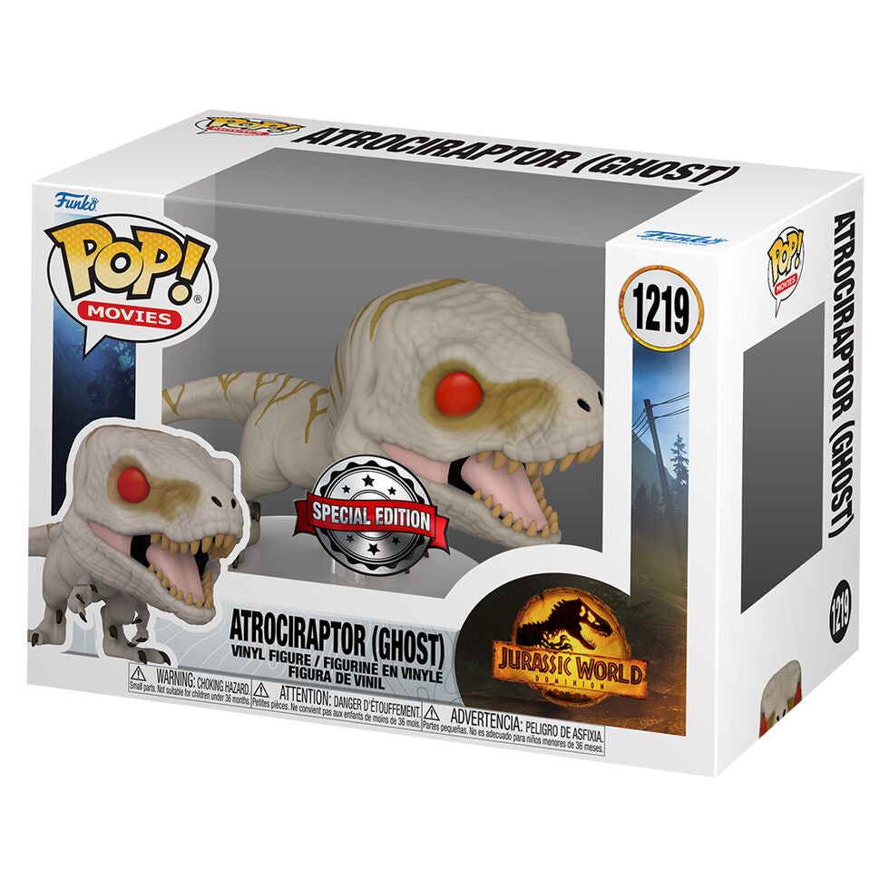 Imagen 1 - Figura Pop Jurassic World Atrociraptor Ghost Exclusive