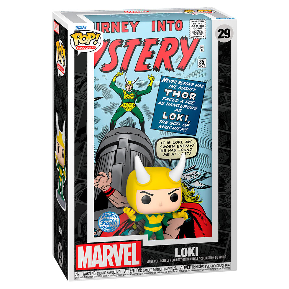 Imagen 1 - Figura Pop Comic Cover Marvel Loki Exclusive