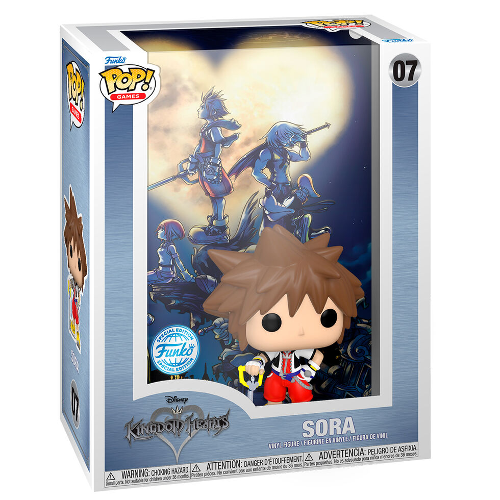 Imagen de Figura Pop Game Cover Kingdom Hearts Sora Exclusive parte de nuestra colección en Espadas y más, sitio oficial.