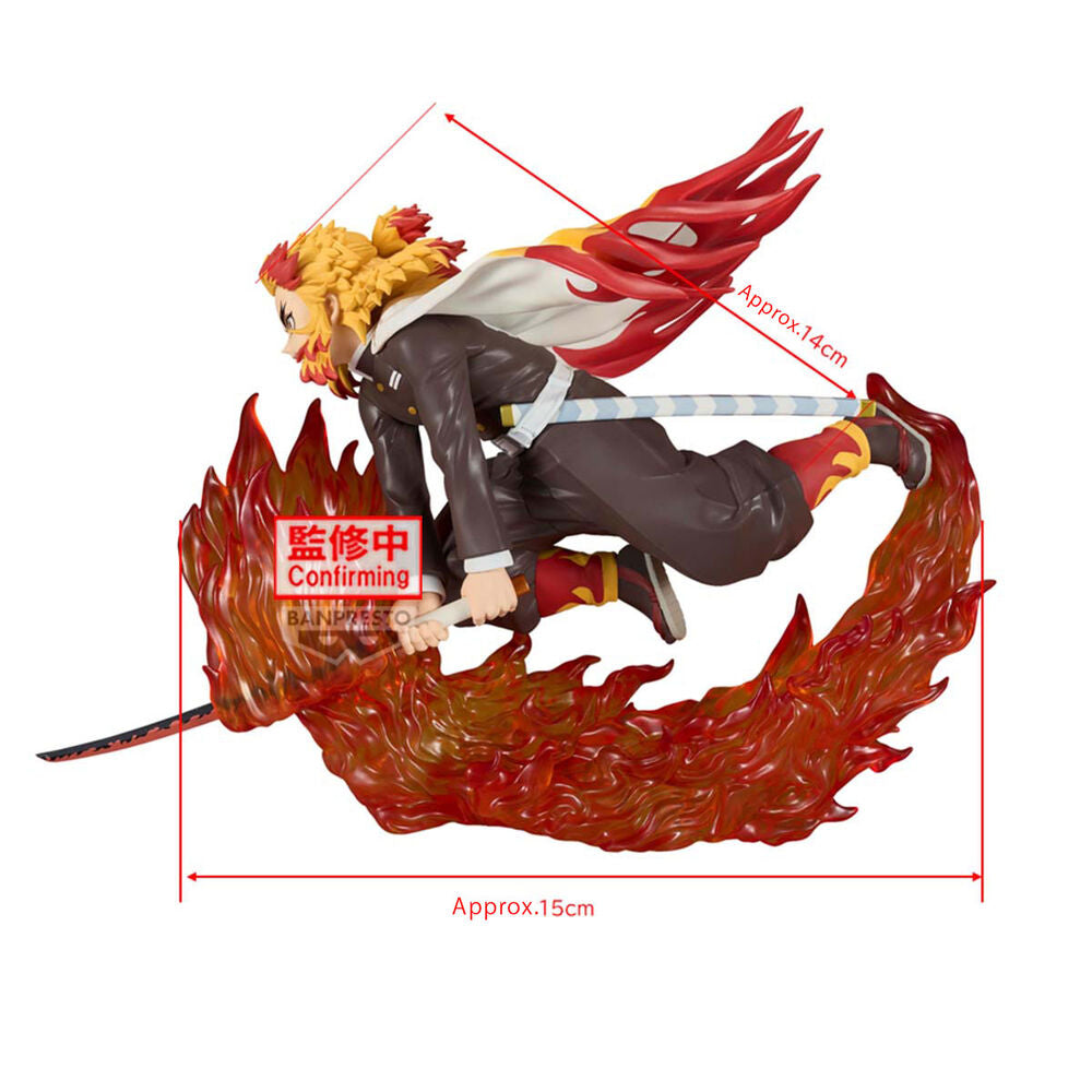 Imagen 3 - Figura Kyojuro Rengoku Vibration Stars Demon Slayer Kimetsu No Yaiba 14Cm