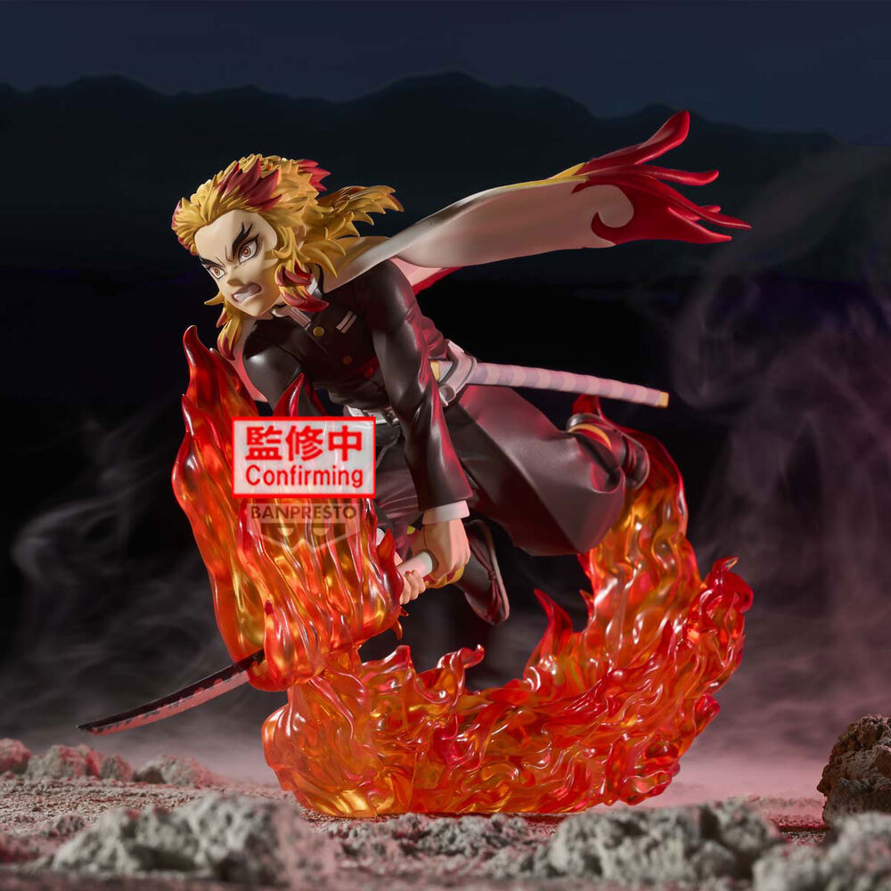 Imagen 4 - Figura Kyojuro Rengoku Vibration Stars Demon Slayer Kimetsu No Yaiba 14Cm