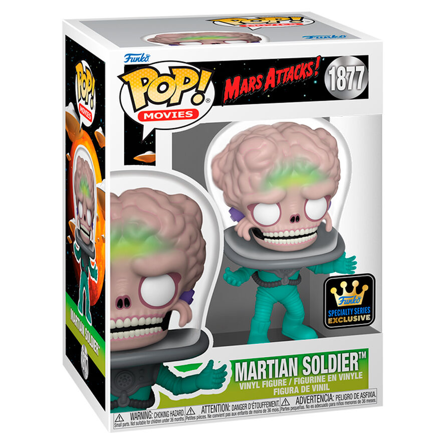 Imagen 2 - Figura Pop Mars Attacks Martian Soldier Exclusive