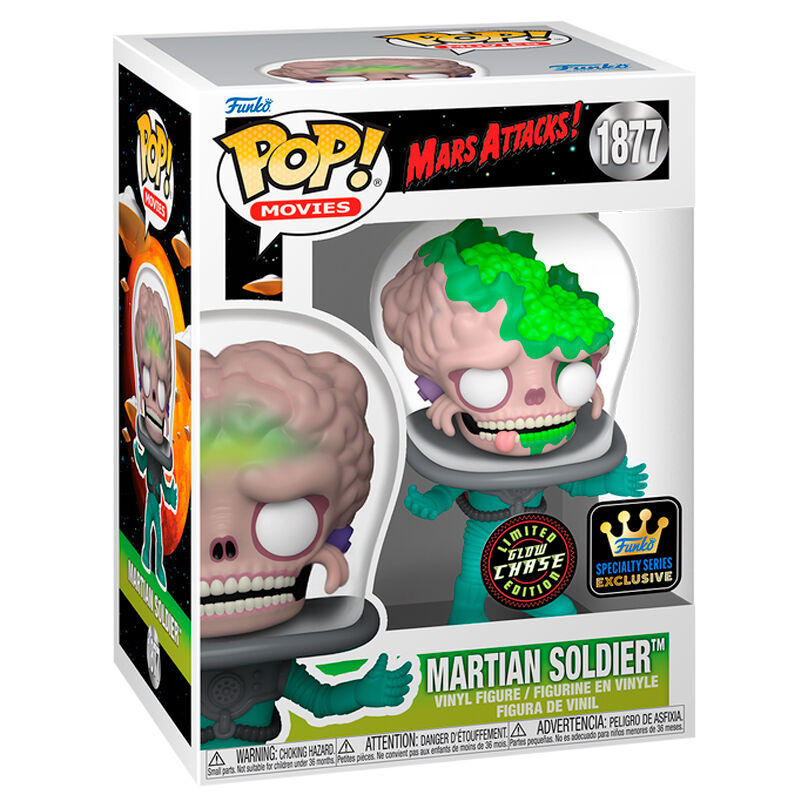 Imagen 1 - Figura Pop Mars Attacks Martian Soldier Exclusive Chase
