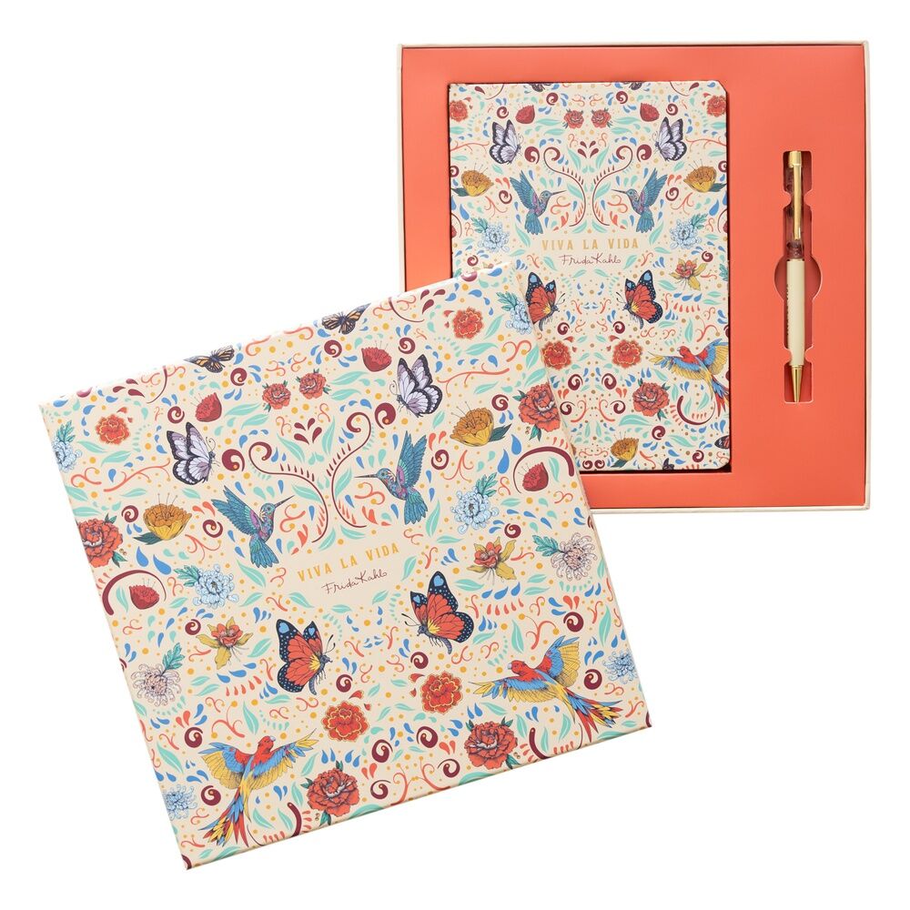 Imagen 1 - Set Cuaderno A5 + Boligrafo Frida Kahlo