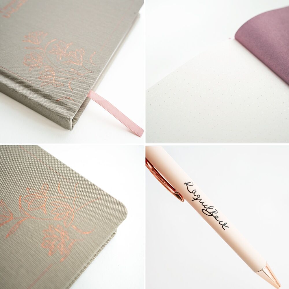 Imagen 4 - Set Cuaderno A5 + Boligrafo Raquel Beck