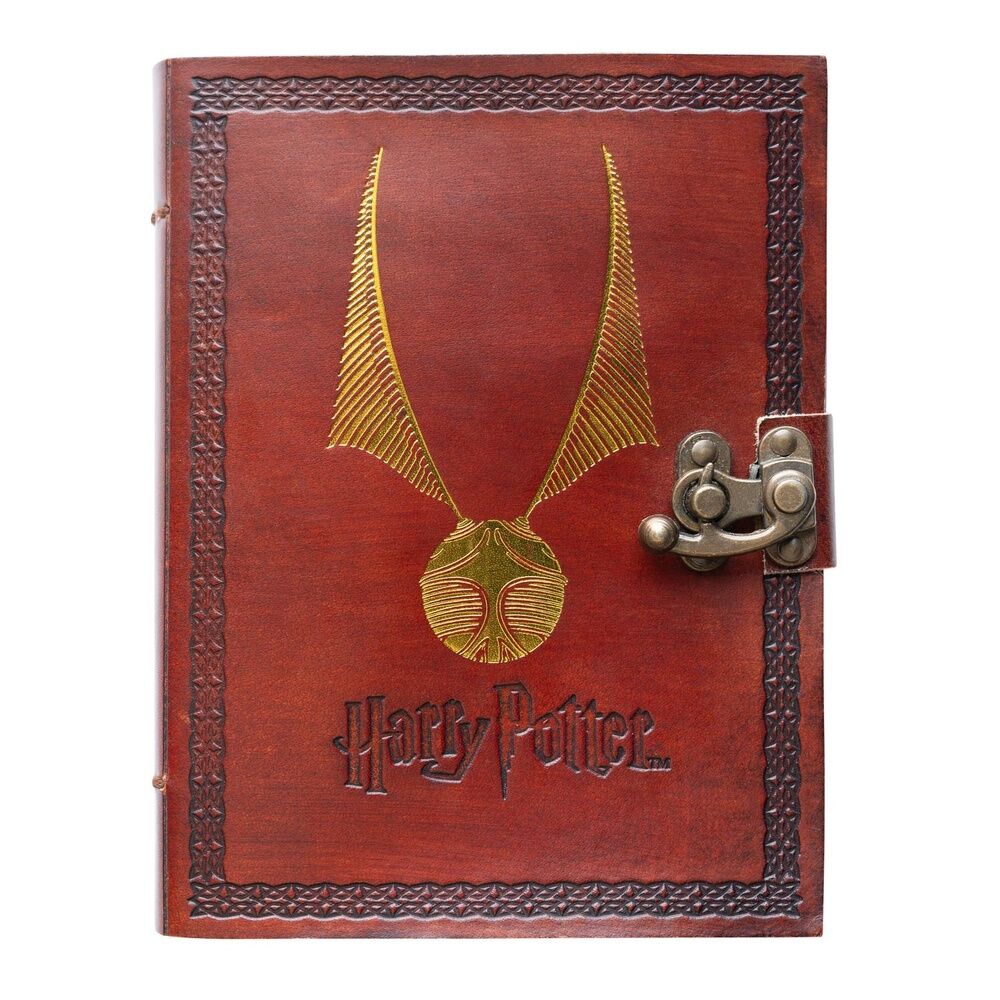 Imagen 8 - Cuaderno Cuero Snitch Dorada Harry Potter