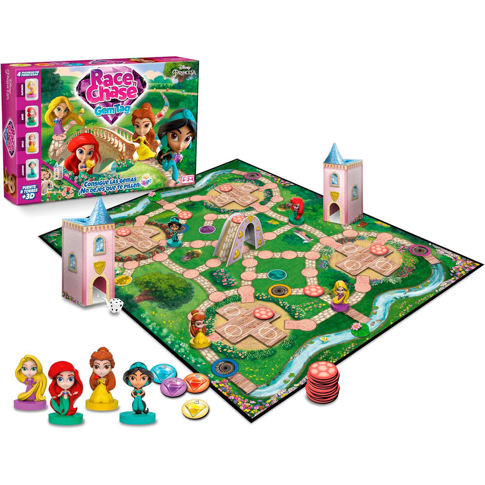Imagen 1 - Juego Mesa Race Chase Princesas Disney