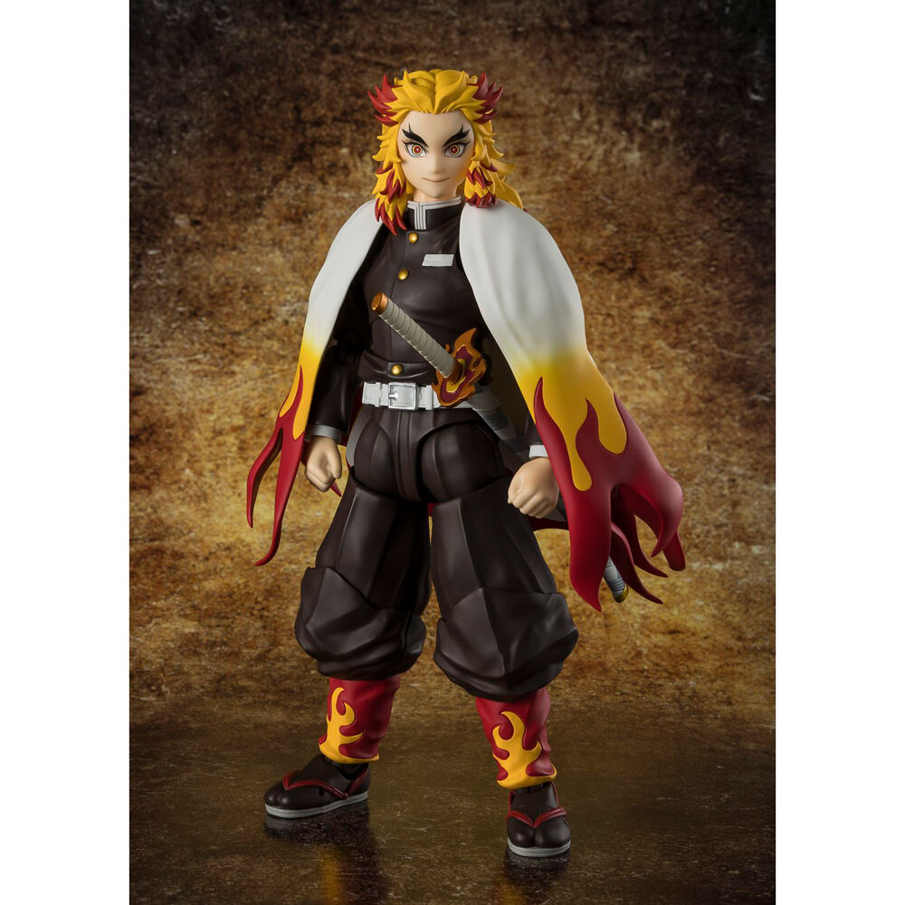 Imagen 1 de Figura S.H. Figuarts Kyojuro Rengoku Demon Slayer Kimetsu No Yaiba 15Cm