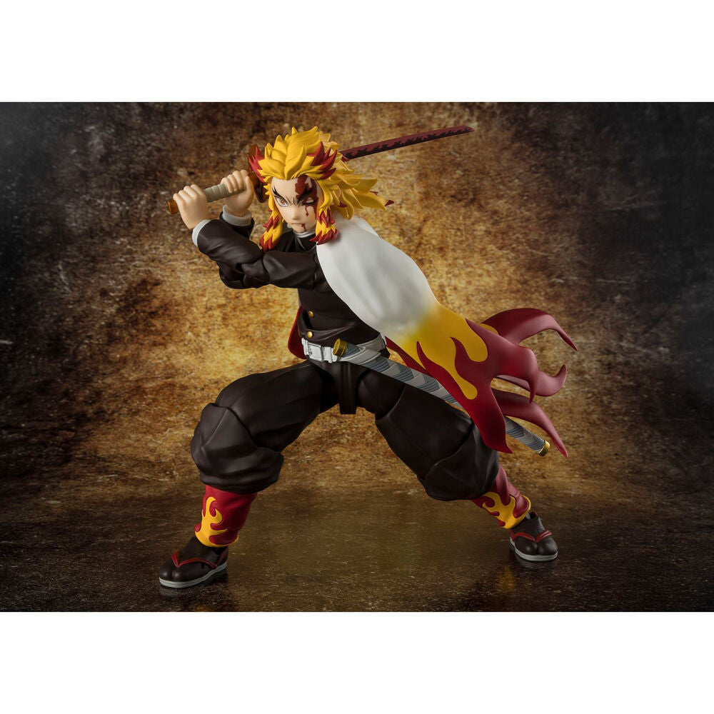 Imagen 3 de Figura S.H. Figuarts Kyojuro Rengoku Demon Slayer Kimetsu No Yaiba 15Cm