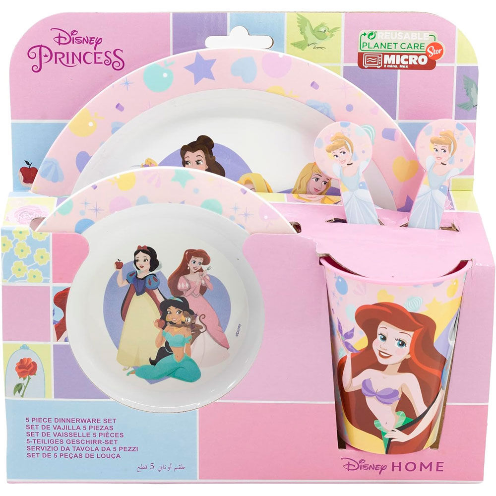 Imagen 1 de Set Vajilla Princesas Disney 5Pzs