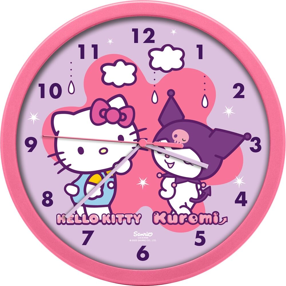 Imagen de Reloj Pared Hello Kitty And Friends parte de nuestra colección en Espadas y más, sitio oficial.