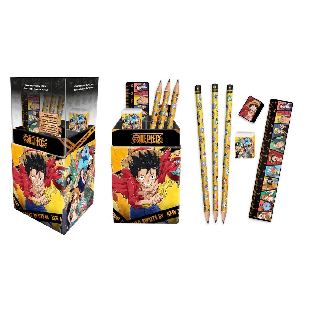 Imagen 1 de Portalapices Con Papeleria One Piece