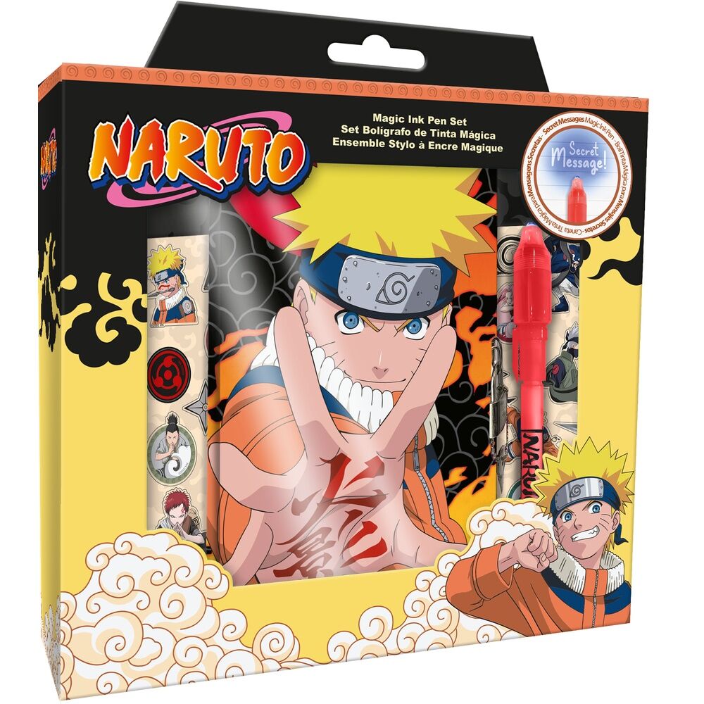 Imagen de Diario + Boligrafo Magico Naruto Shippuden parte de nuestra colección en Espadas y más, sitio oficial.