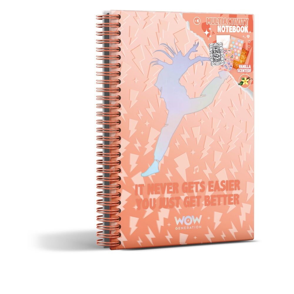 Imagen de Cuaderno A5 Bailarina Megan Wow Generation parte de nuestra colección en Espadas y más, sitio oficial.