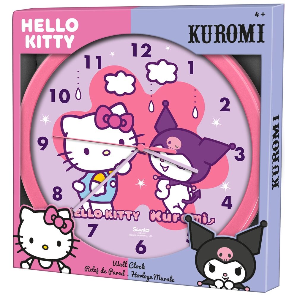 Imagen de Reloj Pared Hello Kitty And Friends parte de nuestra colección en Espadas y más, sitio oficial.