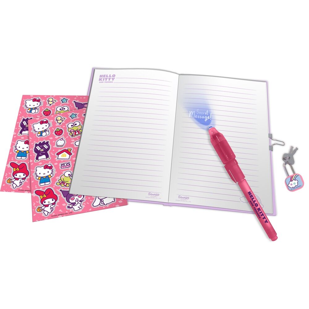 Imagen 2 de Diario + Boligrafo Magico Hello Kitty And Friends