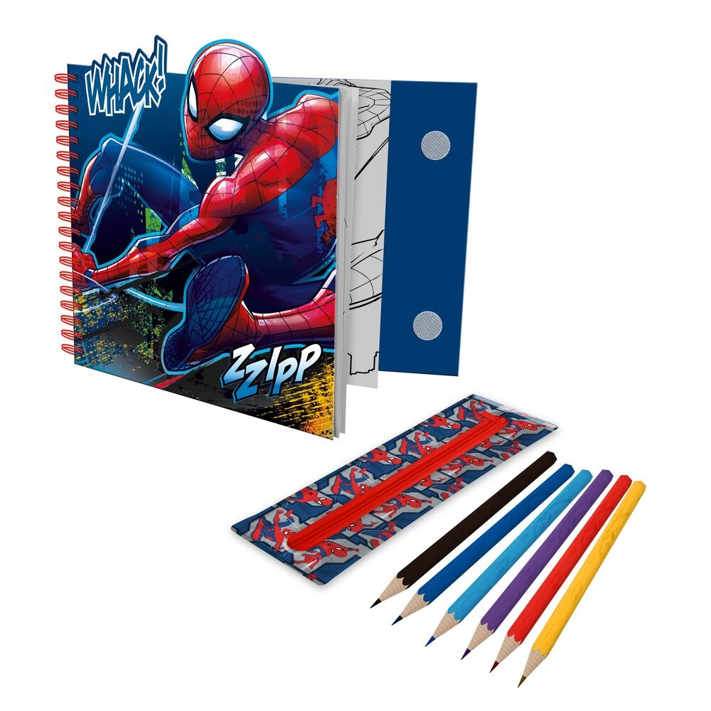 Imagen 2 de Cuaderno Actividades Con Estuche Removible Spiderman Marvel