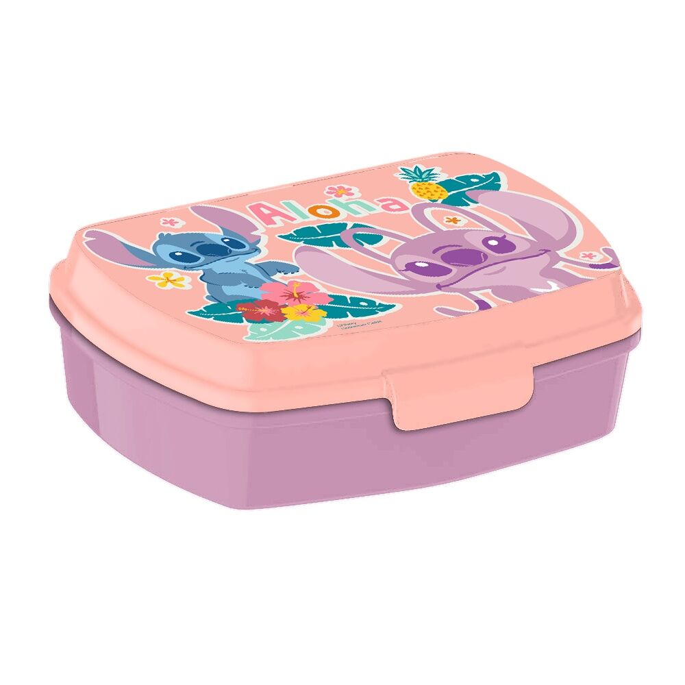 Imagen 3 de Cantimplora Aluminio + Sandwichera Stitch Disney 500Ml