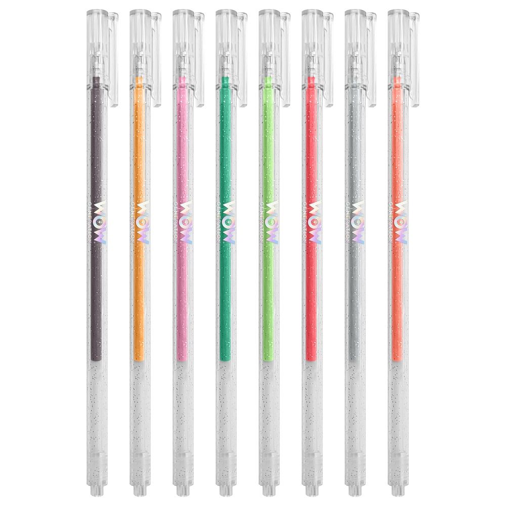 Imagen 4 de Cuaderno Para Colorear + 8 Boligrafos De Gel Metalicos Wow Generation