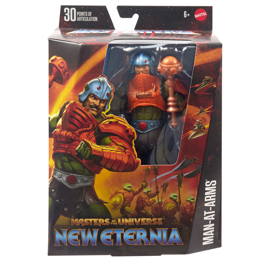 Imagen de Figura Man-At-Arms New Eternia Masters Of The Universe 17Cm parte de nuestra colección en Espadas y más, sitio oficial.