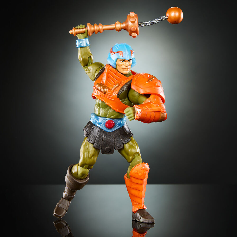 Imagen de Figura Man-At-Arms New Eternia Masters Of The Universe 17Cm parte de nuestra colección en Espadas y más, sitio oficial.