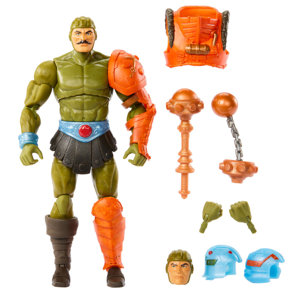 Imagen de Figura Man-At-Arms New Eternia Masters Of The Universe 17Cm parte de nuestra colección en Espadas y más, sitio oficial.