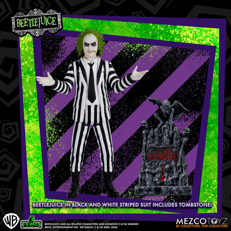 Imagen 1 de Figura Beetlejuice Striped Suite Beetlejuice 9,5Cm