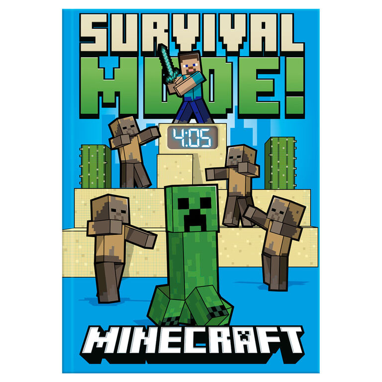 Imagen 1 de Cuaderno Con Reloj Led Minecraft