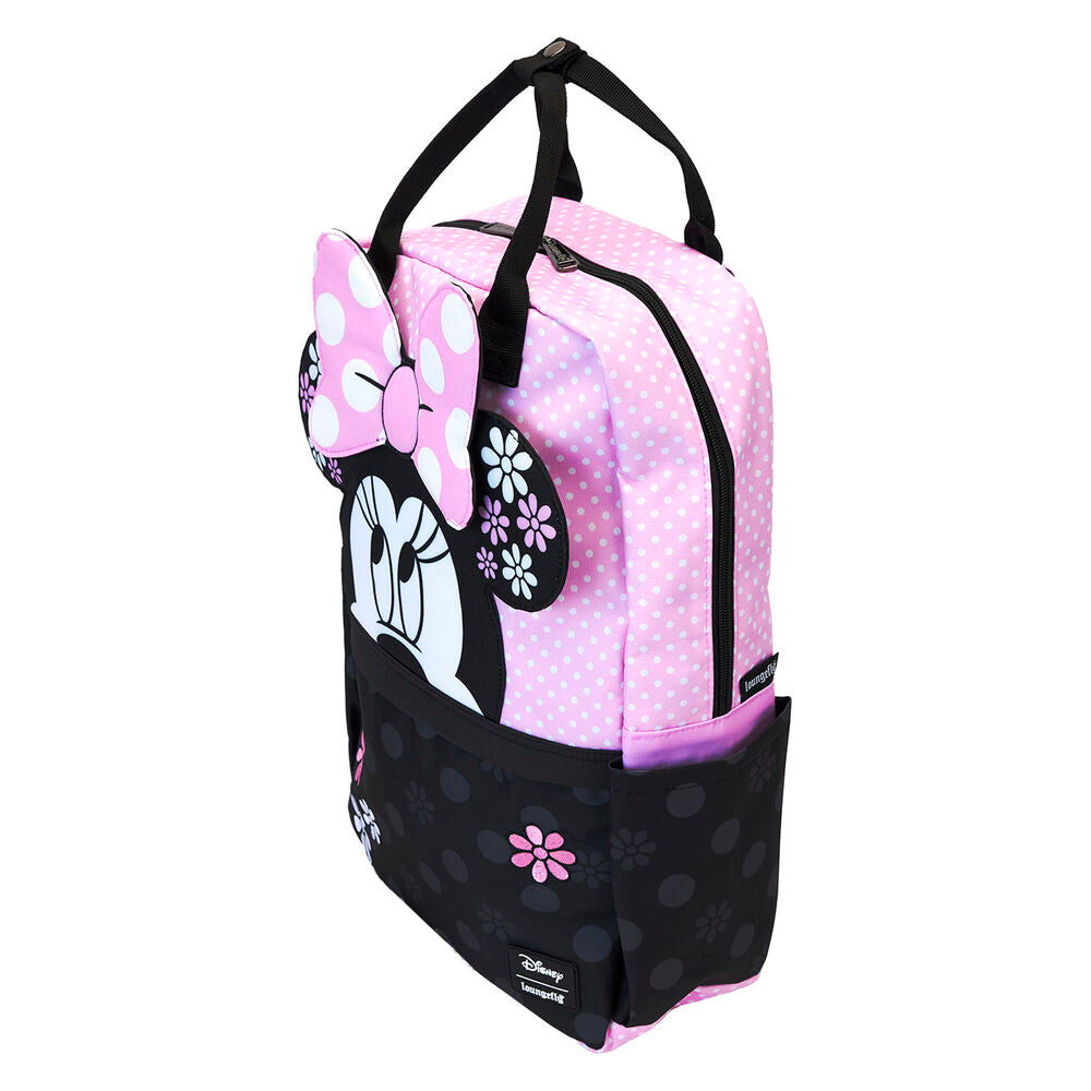 Imagen 2 de Mochila Nylon Floral Rock The Dots Minnie Disney Loungefly