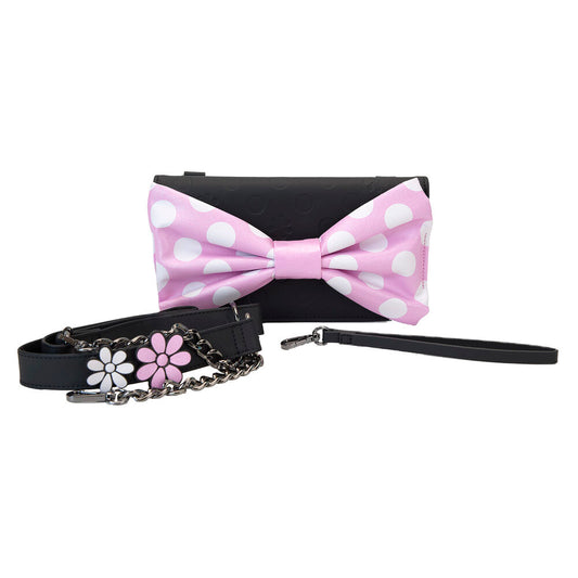 Imagen de Bolso Bandolera Floral Rock The Dots Minnie Disney Loungefly parte de nuestra colección en Espadas y más, sitio oficial.