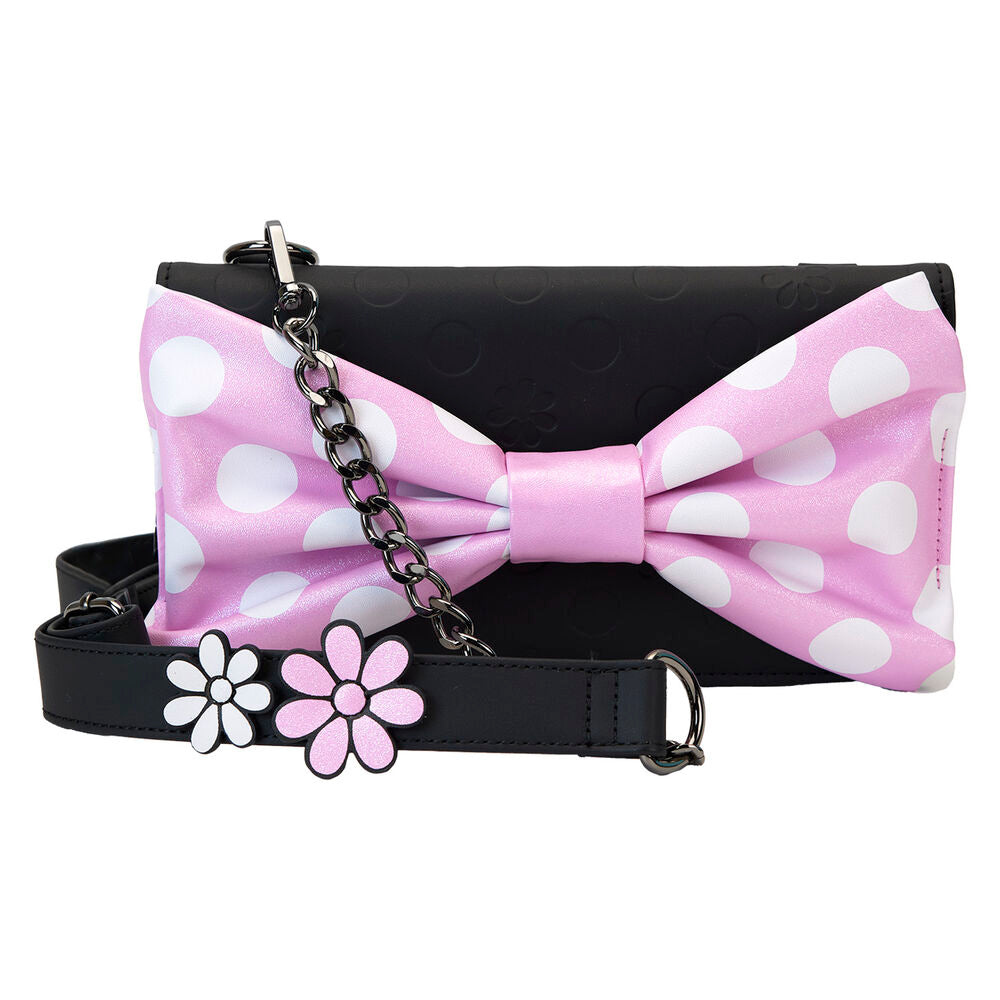 Imagen de Bolso Bandolera Floral Rock The Dots Minnie Disney Loungefly parte de nuestra colección en Espadas y más, sitio oficial.