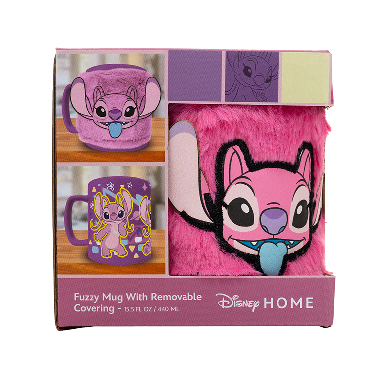 Imagen 2 de Taza Funda De Peluche Angel Disney 440Ml