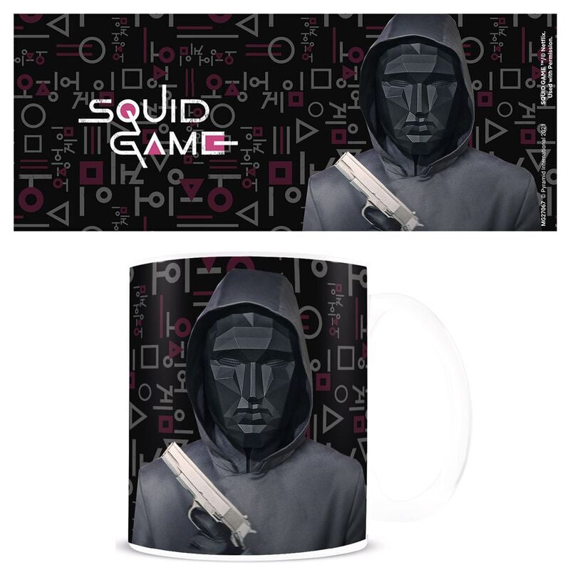 Imagen de Taza Black Mask El Juego Del Calamar 315Ml parte de nuestra colección en Espadas y más, sitio oficial.