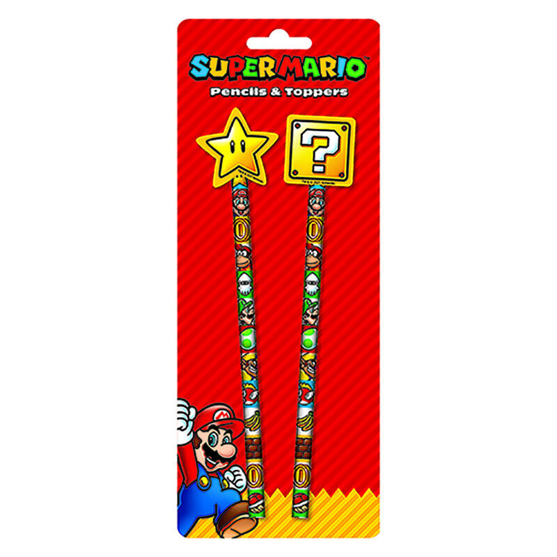 Imagen de Blister Lapices Con Goma Super Mario Bros parte de nuestra colección en Espadas y más, sitio oficial.