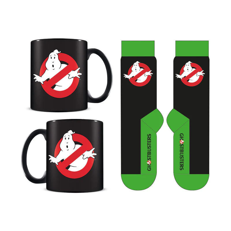 Imagen de Set Taza Y Calcetines Cazafantasmas parte de nuestra colección en Espadas y más, sitio oficial.