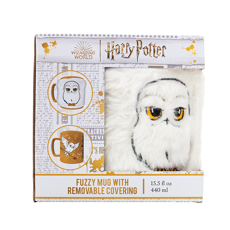 Imagen 2 de Taza Funda De Peluche Hedwig Harry Potter 440Ml