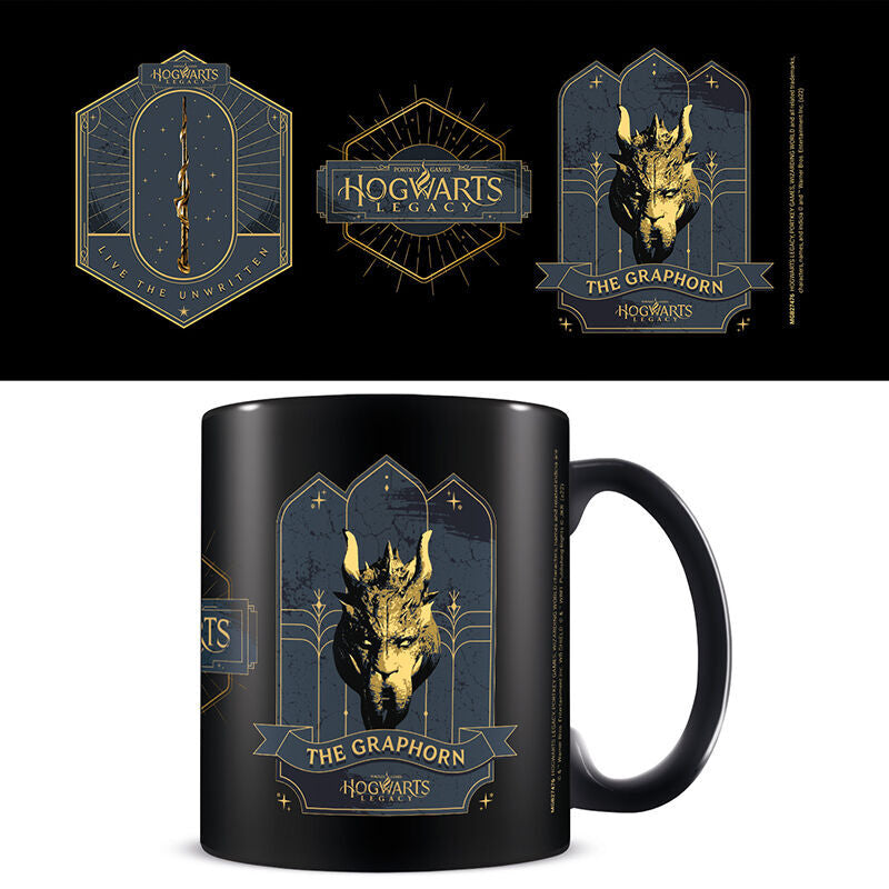 Imagen 1 de Taza The Graphorn Y Varita Negra Harry Potter 315Ml