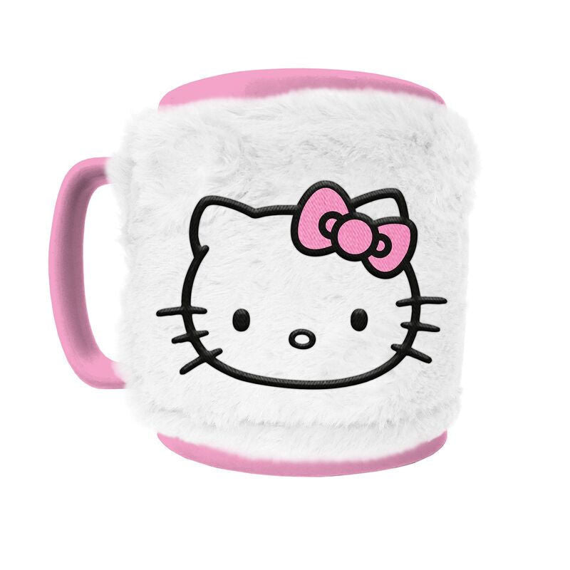 Imagen 2 de Taza Funda De Peluche Hello Kitty 440Ml