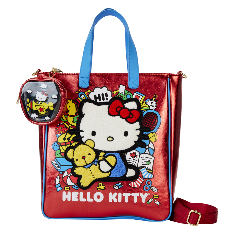 Loungefly Hello Kitty ハンドバッグ(レア商品) Hello Kitty 50th Anniversary Loungefly Swords and More Handbag +