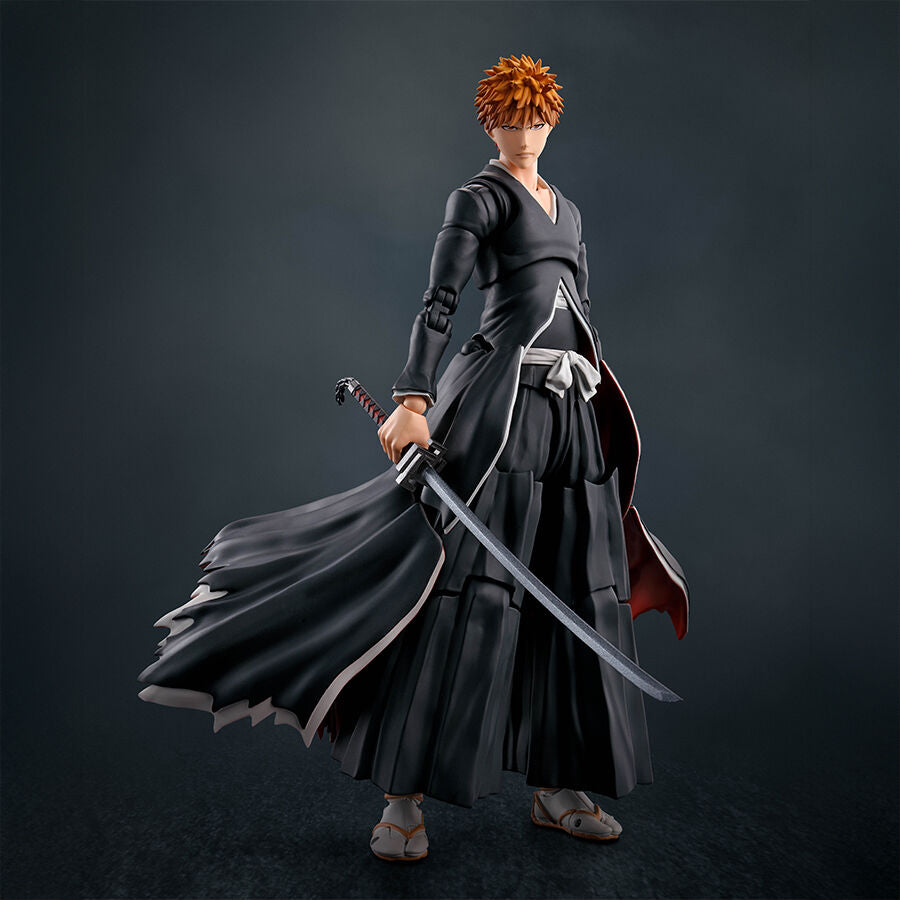 Imagen de Figura S.H. Figuarts Ichigo Kurosaki Getsugatensho Bleach 15,5Cm parte de nuestra colección en Espadas y más, sitio oficial.