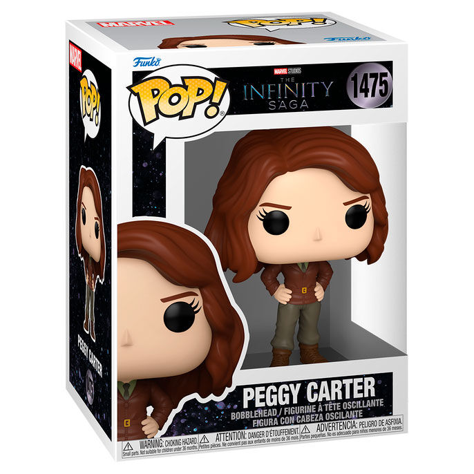 Imagen de Figura Pop Marvel Infinity Saga Peggy Carter parte de nuestra colección en Espadas y más, sitio oficial.