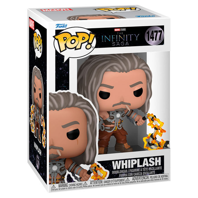 Imagen de Figura Pop Marvel Infinity Saga Whiplash parte de nuestra colección en Espadas y más, sitio oficial.